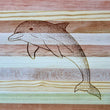 Load image into Gallery viewer, Dolphin Engraved Wooden Serving Board & Bar Board