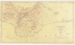 False Bay to La Jolla California Map - 1889