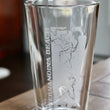 Load image into Gallery viewer, Fernandina Beach Map Engraved Glasses