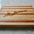 Load image into Gallery viewer, Fishers Island Map Engraved Wooden Serving Board & Bar Board