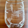 Load image into Gallery viewer, Fly Fishing Engraved Glasses