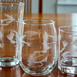 Load image into Gallery viewer, Fly Fishing Engraved Glasses