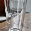 Load image into Gallery viewer, Fontana Lake (NC) Map Engraved Glasses