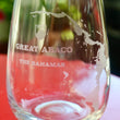 Load image into Gallery viewer, Great Abaco Island Map Engraved Glasses