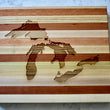 Load image into Gallery viewer, Great Lakes Map Engraved Wooden Serving Board & Bar Board