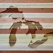 Load image into Gallery viewer, Great Lakes Map Engraved Wooden Serving Board & Bar Board