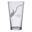 Load image into Gallery viewer, Great Scandaga Lake Map Engraved Glasses