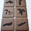 Load image into Gallery viewer, Great Lakes Coaster Set - Dark Brown