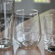 Load image into Gallery viewer, Hyco Lake, NC Map Engraved Glasses