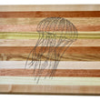 Load image into Gallery viewer, Jellyfish Engraved Wooden Serving Board & Bar Board