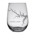 Load image into Gallery viewer, Kerr Lake (VA) Map Engraved Glasses