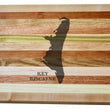 Load image into Gallery viewer, Key Biscayne Map Engraved Wooden Serving Board & Bar Board