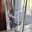 Load image into Gallery viewer, Allatoona Lake (GA) Map Engraved Glasses