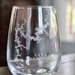 Load image into Gallery viewer, Allatoona Lake (GA) Map Engraved Glasses