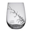 Load image into Gallery viewer, Lake Anna (VA) Map Engraved Glasses