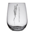 Load image into Gallery viewer, Lake Champlain Map Engraved Glasses