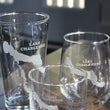 Load image into Gallery viewer, Lake Charlevoix Map Engraved Glasses