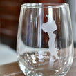 Load image into Gallery viewer, Lake Dunmore (VT) Map Engraved Glasses