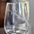 Load image into Gallery viewer, Lake Greenwood (SC) Map Engraved Glasses