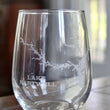 Load image into Gallery viewer, Lake Hartwell (GA/SC) Map Engraved Glasses