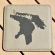 Load image into Gallery viewer, Great Lakes Coaster Set - Light Brown