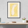 Load image into Gallery viewer, Lake Michigan Map - 1964