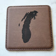Load image into Gallery viewer, Great Lakes Coaster Set - Dark Brown