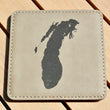 Load image into Gallery viewer, Great Lakes Coaster Set - Light Brown