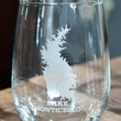 Load image into Gallery viewer, Lake Monticello (SC) Map Glasses