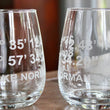 Load image into Gallery viewer, Lake Norman GPS Coordinates - Engraved Stemless Wine Glasses - SET of 2