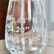 Load image into Gallery viewer, Lake Norman GPS Coordinates - Engraved Stemless Wine Glasses - SET of 2