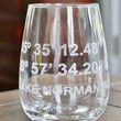 Load image into Gallery viewer, Lake Norman GPS Coordinates - Engraved Stemless Wine Glasses - SET of 2