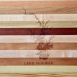 Load image into Gallery viewer, Lake Norman, NC Map Engraved Wooden Serving Board & Bar Board