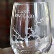 Load image into Gallery viewer, Lake Sinclair (GA) Map Engraved Glasses