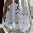 Load image into Gallery viewer, Lake St Clair Map Engraved Glasses