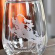 Load image into Gallery viewer, Lake Winnipesaukee Map Engraved Glasses