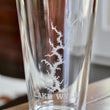 Load image into Gallery viewer, Lake Wylie (NC) Map Engraved Glasses