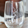Load image into Gallery viewer, Lake Wylie (NC) Map Engraved Glasses