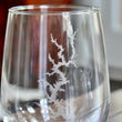 Load image into Gallery viewer, Lake Wylie (NC) Map Engraved Glasses