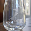 Load image into Gallery viewer, Lake Coeur d'Alene Map Engraved Glasses