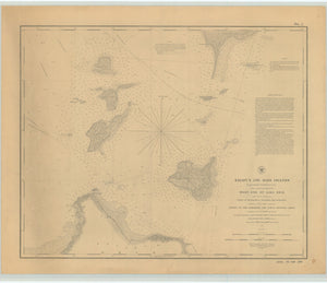 Lake Erie Islands & Sandusky Bay Map - 1852