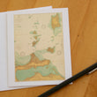 Load image into Gallery viewer, Lake Erie Islands Map (Sandusky Islands) Notecards (1917) 4.25"x5.5"