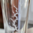Load image into Gallery viewer, Lake Wylie (NC) Map Engraved Glasses