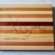 Load image into Gallery viewer, Lewis Smith Lake, AL Map Engraved Wooden Serving Board & Bar Board