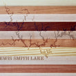 Load image into Gallery viewer, Lewis Smith Lake, AL Map Engraved Wooden Serving Board & Bar Board