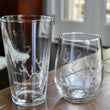 Load image into Gallery viewer, Lewis Smith Lake (AL) Map Engraved Glasses