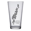 Load image into Gallery viewer, Little Sebago Lake Map Engraved Glasses