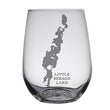Load image into Gallery viewer, Little Sebago Lake Map Engraved Glasses