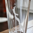 Load image into Gallery viewer, Long Lake (ME) Map Engraved Glasses