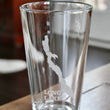Load image into Gallery viewer, Long Lake (ME) Map Engraved Glasses